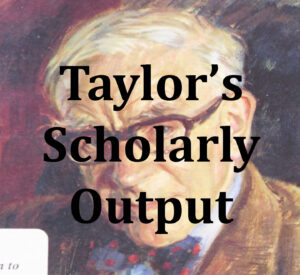 Link to 'Taylor's Scholarly Output' page.