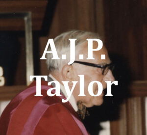 Link to the homepage for content focused on A.J.P. Taylor