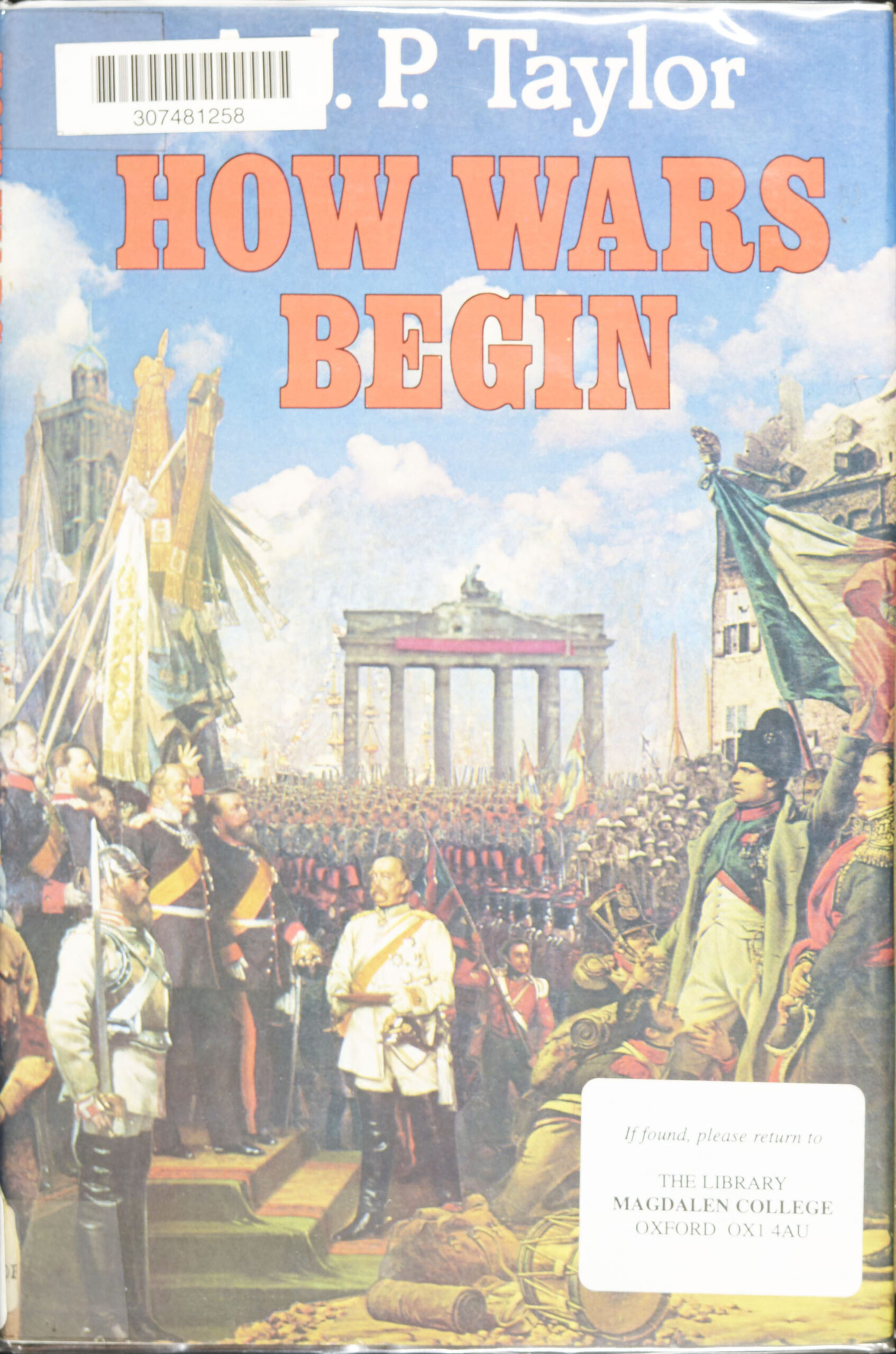 Book cover of How Wars Begin by A.J.P. Taylor